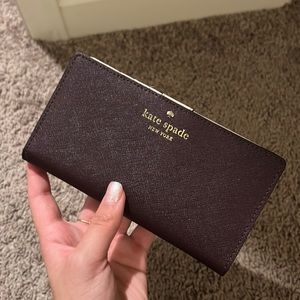 Deep Burgundy Kate Spade wallet